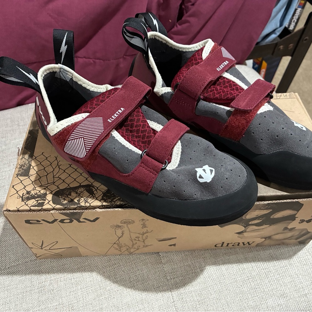 Climbing Shoes - Red and Gray